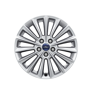 Ford C-MAX (11/2010 - 09/2018) / Focus (01/2011 - 03/2018) alloy wheel 17" 15-spoke design, silver