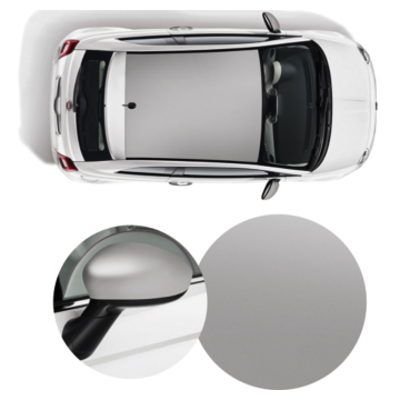 Fiat 500 wrapping pack matt silver