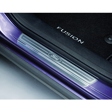 Ford Fusion 2002 - 2012 scuff plates front, anthracite/silver
