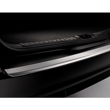 Ford Focus 2011 - 2018 saloon rear bumper load protection plate in 3D stainless steel design