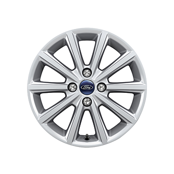Ford Fiesta (09/2008 - 06/2017) alloy wheel 16" 10-spoke design, sparkling silver