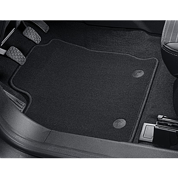 Ford EcoSport (10/2017 - ..) floor mats, standard front and rear, black