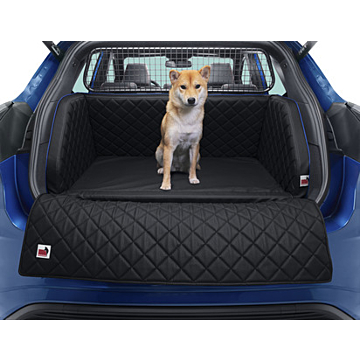 Ford Puma (10/2019 - ..) reismat voor huisdieren kunstleder met blauwe biezen, maat: XS