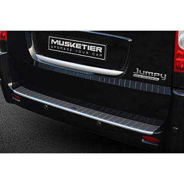 Musketier Peugeot Expert (2007 - 2016) achterbumperbeschermstrip, aluminium-look