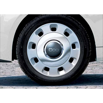 Fiat 500/500c wheel cover chrome kit 15"