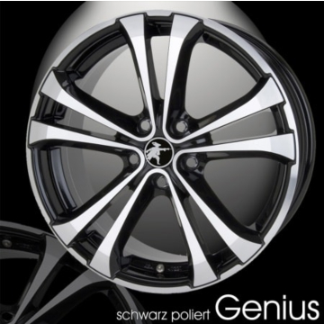 Musketier Peugeot 407 alloy wheel Genius 7,5Jx17 black polished