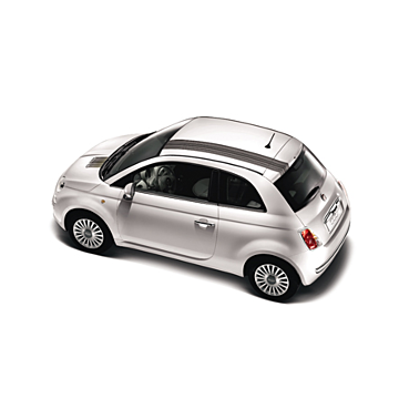 Fiat 500/500c black barcode stripes