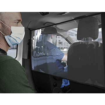 Ford Tourneo Custom (08/2012 - 09/2023) flexible partition wall protection wall, transparent
