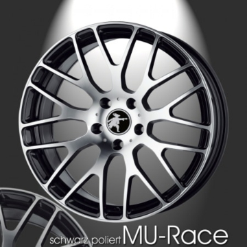 Musketier Peugeot 407 alloy wheel MU-Race 8,5x19 black polished