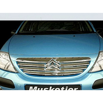 Musketier Citroën C3 2002 - 2005 grille sierlijsten voor originele grille, 8 delig