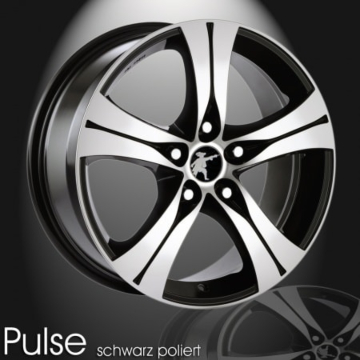Musketier Peugeot Expert (2007 - 2016) lichtmetalen velg Pulse 7,5Jx17 zwart gepolijst