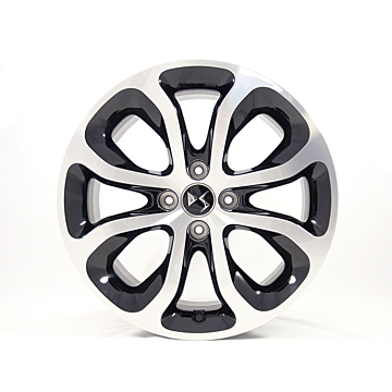 Citroën alloy wheel kit Clover 17" 4-holes glossy black, polished