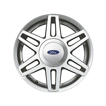 Ford Fusion (2002 - 2012) lichtmetalen velg 15" 6x2-spaaks sterdesign, zilver