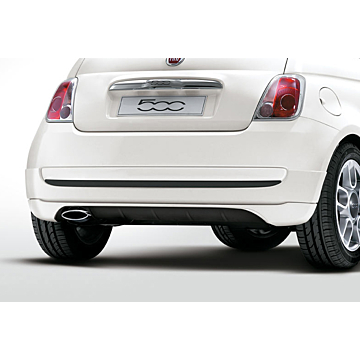 Fiat 500/500c 2007 - 2015 rear chrome bumper protection