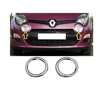 Renault Twingo 2011 - 2014 chrome fog lamp trims