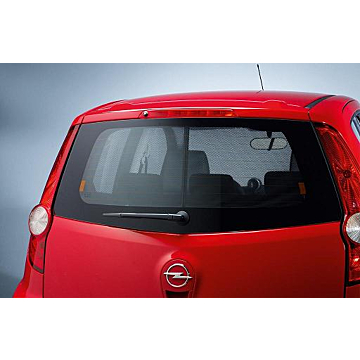 Opel Agila B sun shades rear window