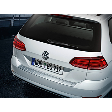 Volkswagen Golf 7 rear bumper protector stainless steel look