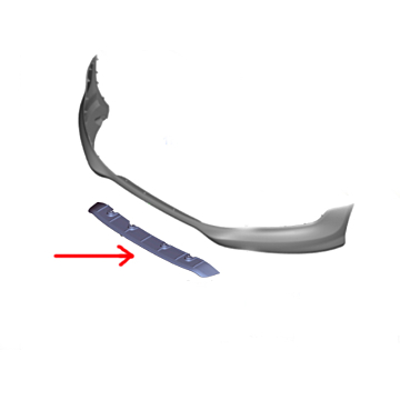 Ford Fiesta (09/2008 - 10/2012) ST-line front bumper spoiler splitter