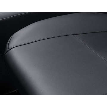 Ford Tourneo / Transit Custom (02/2018 - 09/2023) premium seat cover for single passenger seat, black artificial leather