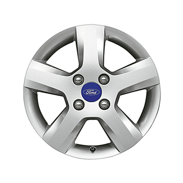 Ford Fusion 2002 - 2012 alloy wheel 15" 5-spoke design, silver