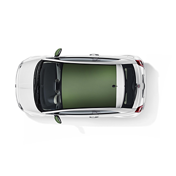 Fiat 500 wrapped roof military green