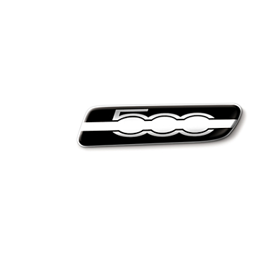Fiat 500/500c Badge 500 logo black