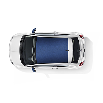 Fiat 500 wrapped roof jeans