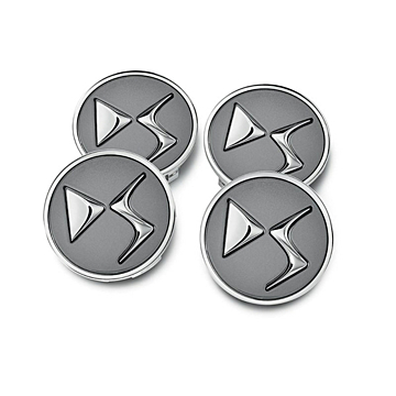 DS naafdoppen Gris Anthra met DS-logo