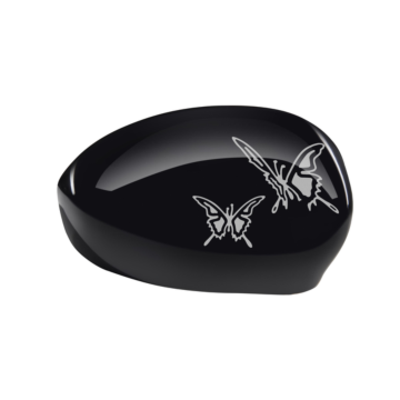 Fiat 500/500c mirror covers butterfly black