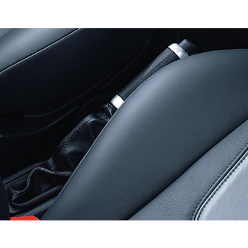 Ford Ka 09/2008 - 2016 hand-brake cover black with matt chrome finish rings