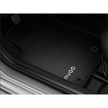 Toyota Aygo (2014 - 2022) floor mats black velours