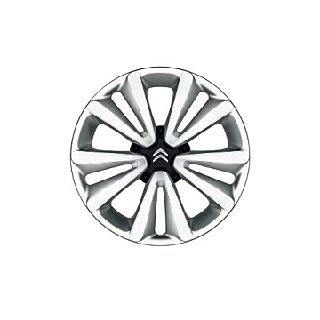 Citroën C3 Picasso Nuclear 16" zilver / zwart wieldoppen set