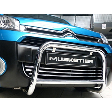 Musketier Citroën Berlingo 3 rvs grille, verchroomd met chromen sierlijsten
