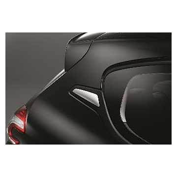 Peugeot 208 (2012 - 2019) stickers rear pillars chrome