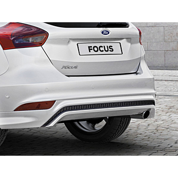 Ford Focus (09/2014 - 03/2018) hatchback rear bumper diffuser high-gloss black with integrated diffuser