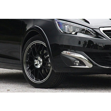 Musketier Peugeot 308 (2013 - ..) wheel arches for & rear black shiny