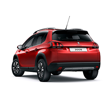 Peugeot 2008 (2013 - 2016) rear bumper plate underside stainless steel (with recess)