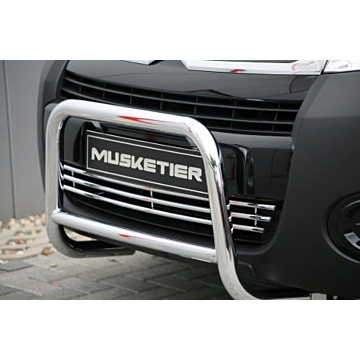 Musketier Peugeot Partner 3 bullbar Ø48 mm, stainless steel chromed