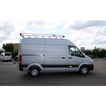 Hyundai H350 aluminium roof base carrier with role, 6 meter, reinforced