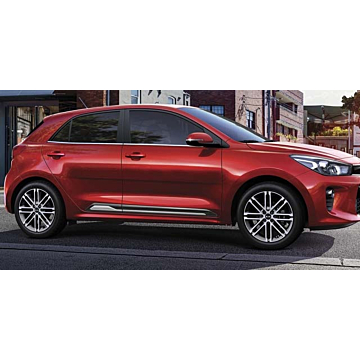 Kia Rio 2017 - .. design trims in glossy black with silver inlay