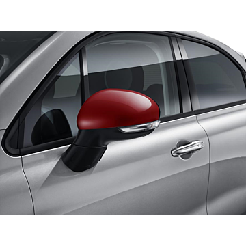 Fiat 500X mirror caps red