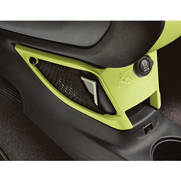 Ford Ka 09/2008 - 2016 centre console mounted storage net Jump (green)
