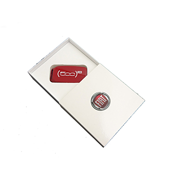 Fiat 500X red key cover
