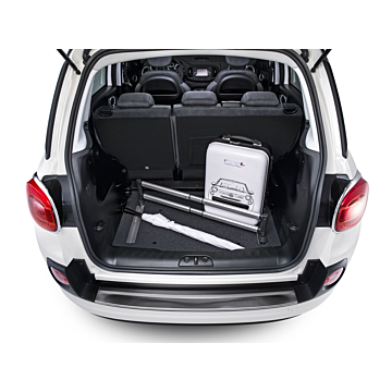 Fiat 500L / 500L Trekking cargo bay organizer with telescopic bar
