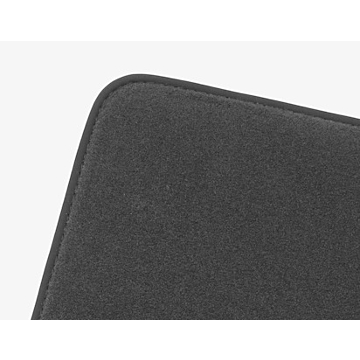 Ford C-MAX (11/2010 - 03/2015) floor mats, premium velour rear, anthracite, finished with black nubuck