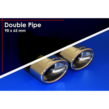 Musketier Citroën C1 / Peugeot 108 / Toyota Aygo 2014 - .. sporteinddemper li/re, 2x90x65 mm duplex