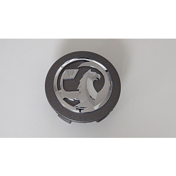 Vauxhall center caps charcoal with Vauxhall logo 53,5 mm