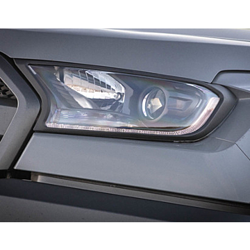 Ford Ranger (2012 - 11/2022) Pickup Attitude set headlight covers trim in matte black