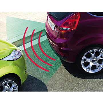 Ford Xvision (SCC) parkeersensoren achter, met 4 sensoren in matzwart