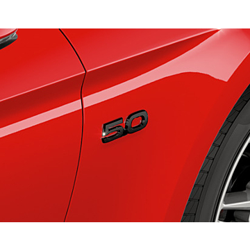 Ford Mustang (03/2015 - 03/2023) 5.0 emblem right side, black
